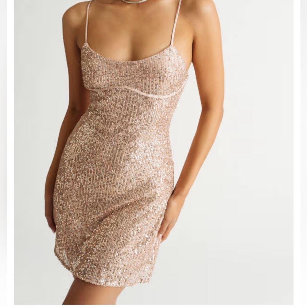 Tobi Sequin Mini Dress